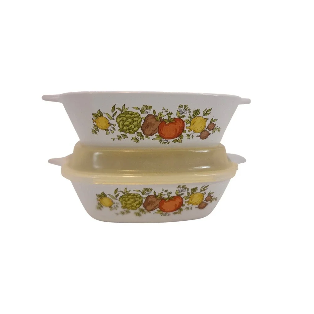 Corning Ware Spice of Life Casserole‎ Two 1.75 Cup  P-41-B with 1 Lid
